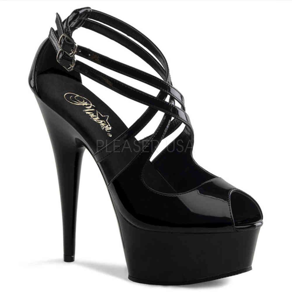 Pleaser - DELIGHT612 High Heels - Schwarz Product image